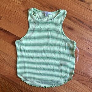 gaze brand, size small, green and white striped